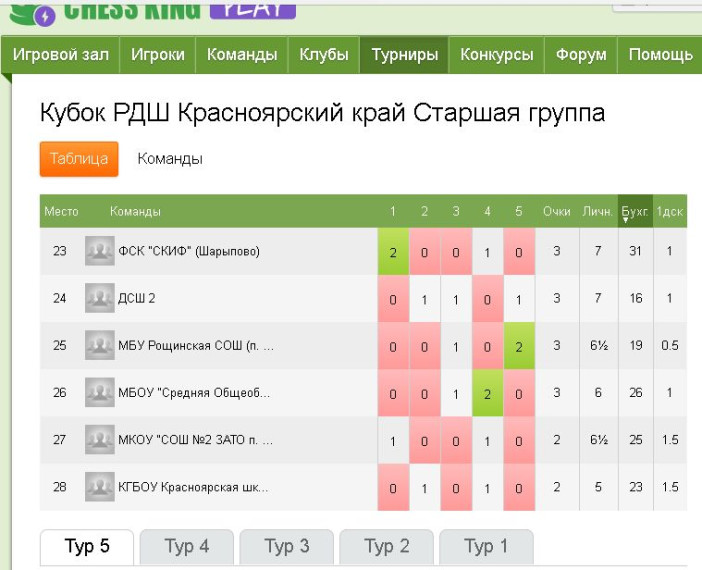 31 января 2019 г. в Красноярском крае прошел региональный этап шахматного онлайн-турнира «Кубок РДШ».